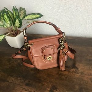 Coach Vintage Brown Mini Saddle Crossbody Bag